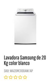 Lavadora 20 KG en Jetstereo